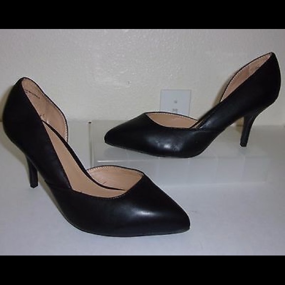 LANE BRYANT BLACK D'ORSAY PUMPS - Picture 2 of 2